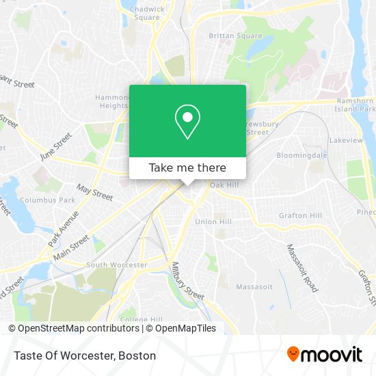 Taste Of Worcester map