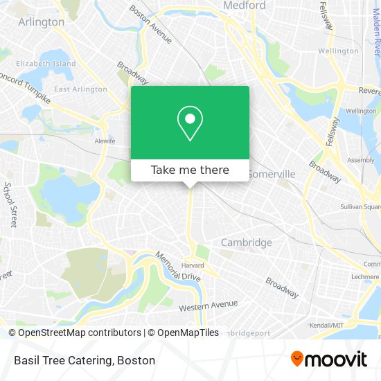 Basil Tree Catering map