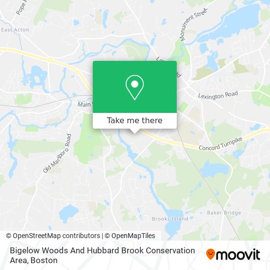 Bigelow Woods And Hubbard Brook Conservation Area map