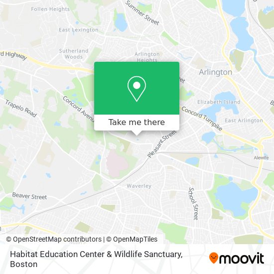 Mapa de Habitat Education Center & Wildlife Sanctuary