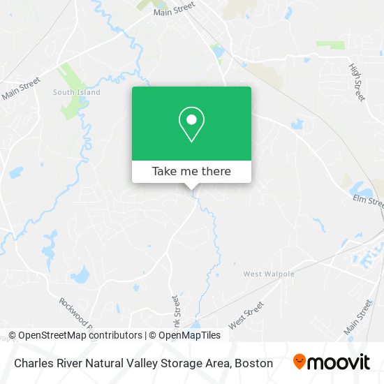 Mapa de Charles River Natural Valley Storage Area