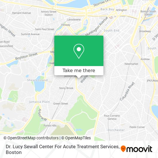 Dr. Lucy Sewall Center For Acute Treatment Services map