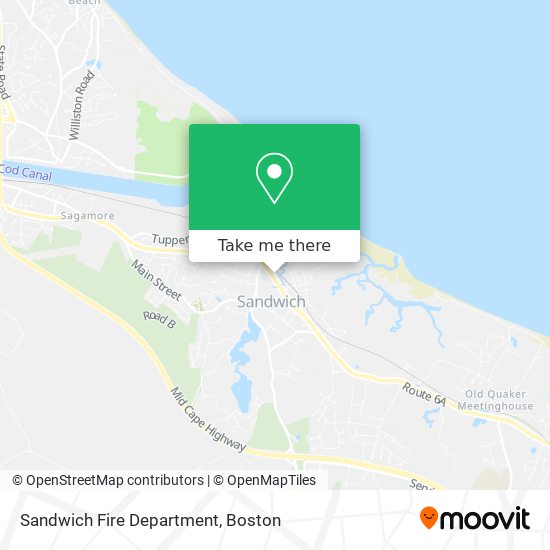 Mapa de Sandwich Fire Department