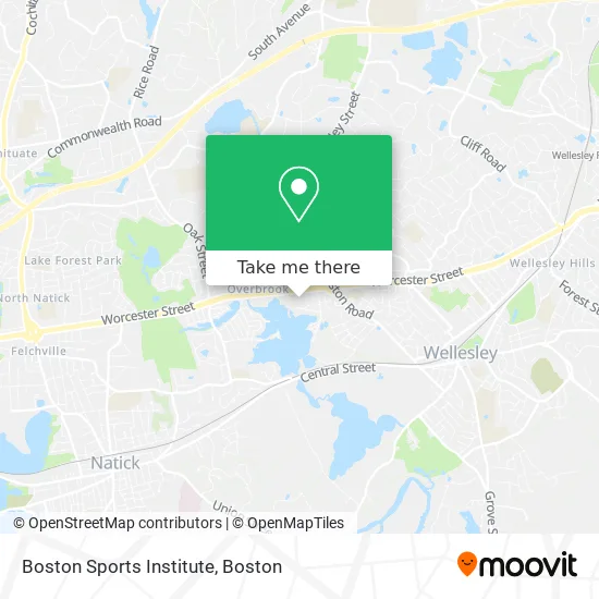 Boston Sports Institute map