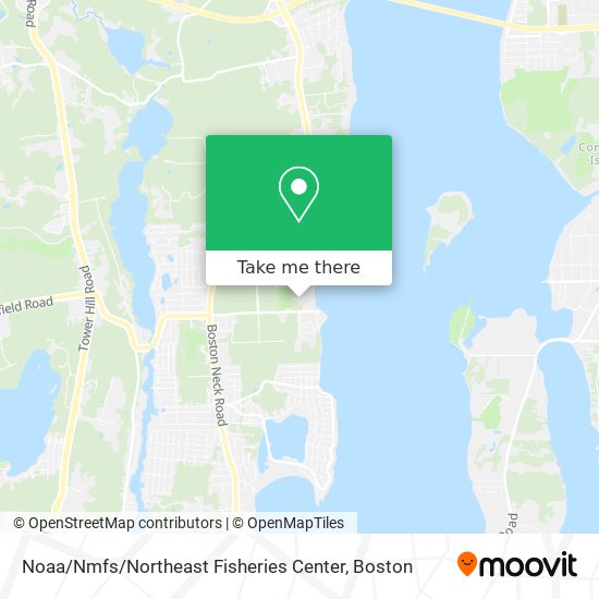 Noaa / Nmfs / Northeast Fisheries Center map