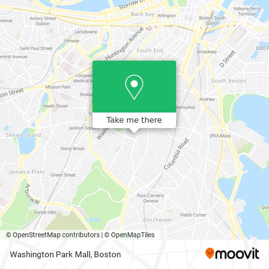 Washington Park Mall map