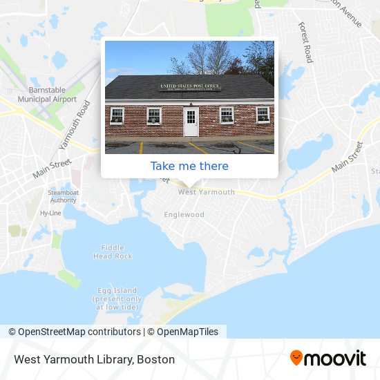 West Yarmouth Library map