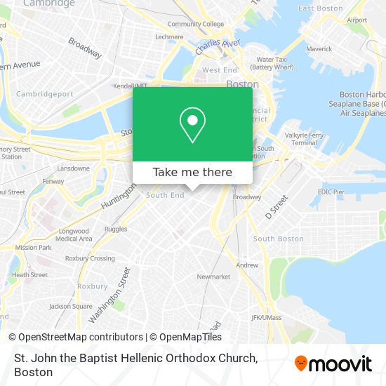 Mapa de St. John the Baptist Hellenic Orthodox Church