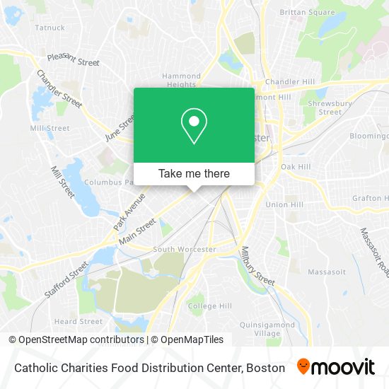 Catholic Charities Food Distribution Center map