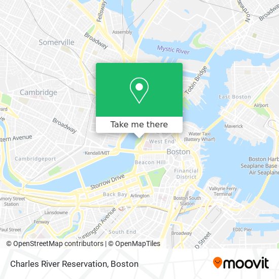 Mapa de Charles River Reservation