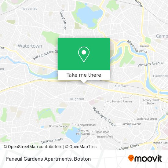 Mapa de Faneuil Gardens Apartments