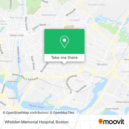 Whidden Memorial Hospital map