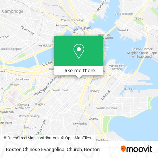 Mapa de Boston Chinese Evangelical Church