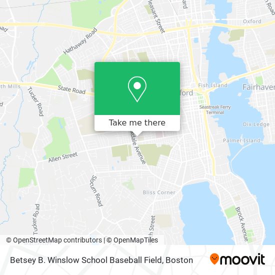 Mapa de Betsey B. Winslow School Baseball Field