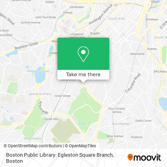 Boston Public Library: Egleston Square Branch map