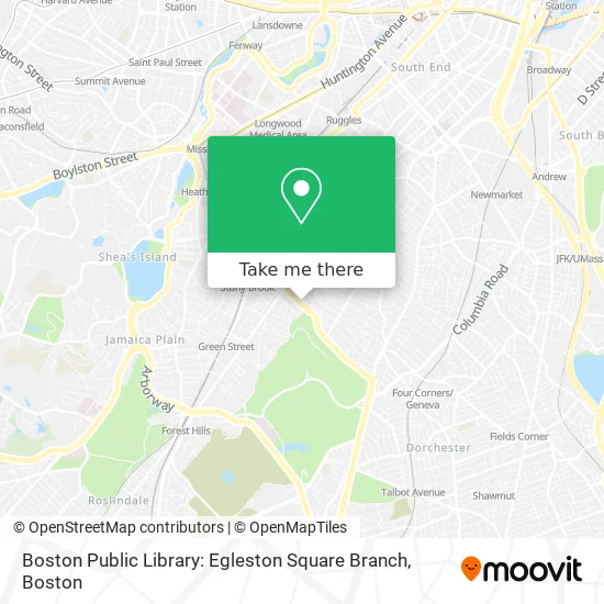 Boston Public Library: Egleston Square Branch map