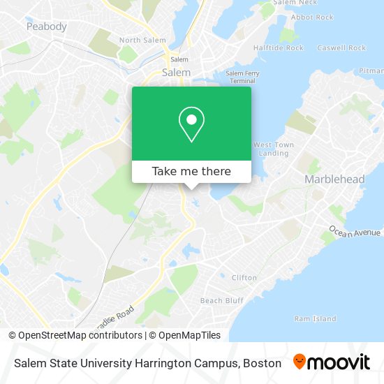 Mapa de Salem State University Harrington Campus