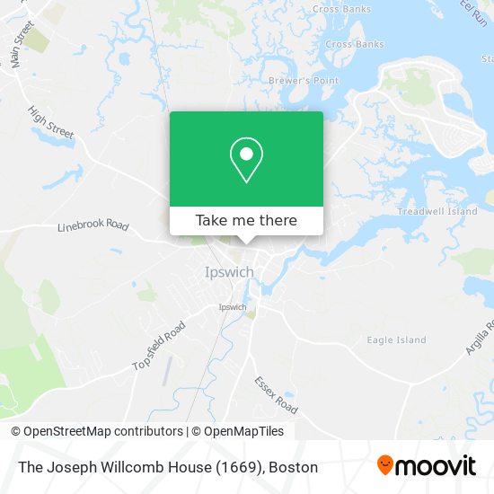 The Joseph Willcomb House (1669) map