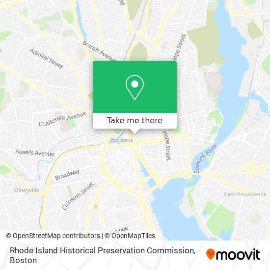 Mapa de Rhode Island Historical Preservation Commission