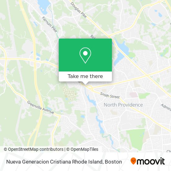 Nueva Generacion Cristiana Rhode Island map