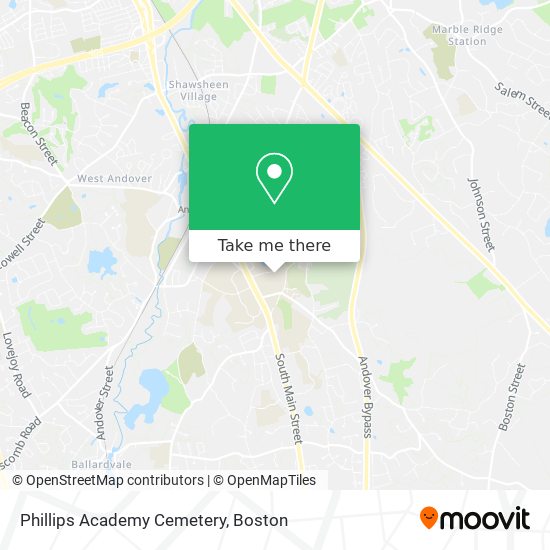 Phillips Academy Cemetery map