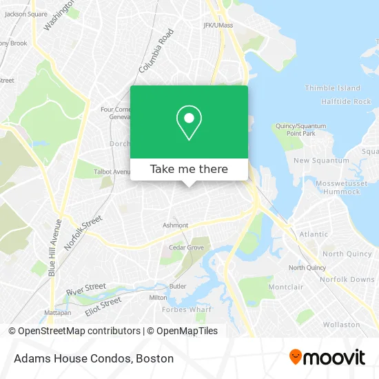 Adams House Condos map