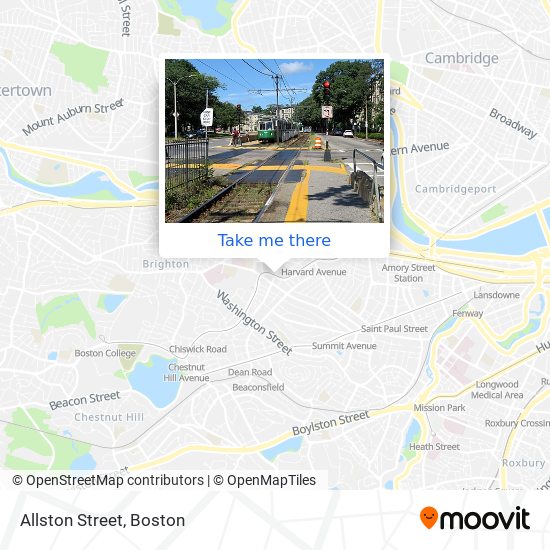 Allston Street map
