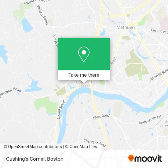 Cushing's Corner map