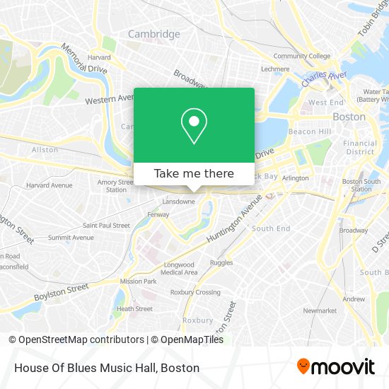 House Of Blues Music Hall map