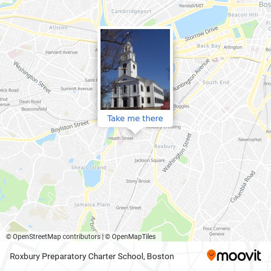 Mapa de Roxbury Preparatory Charter School