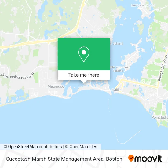 Succotash Marsh State Management Area map