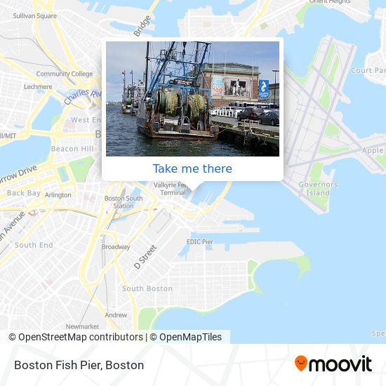 Boston Fish Pier map
