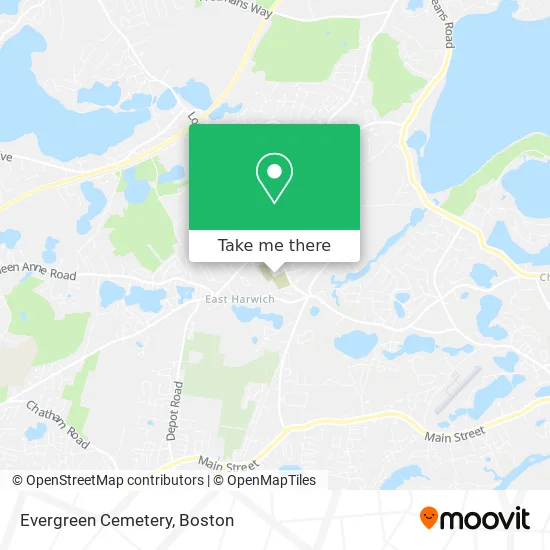 Evergreen Cemetery map