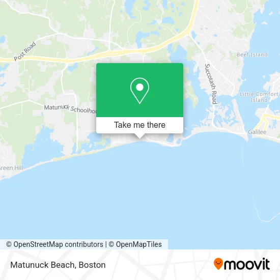 Matunuck Beach map