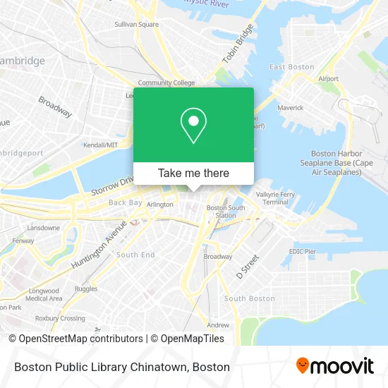 Boston Public Library Chinatown map