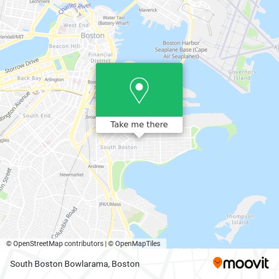 South Boston Bowlarama map