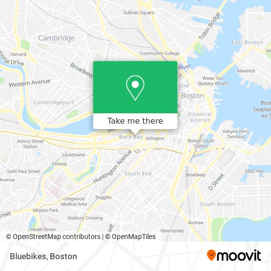 Bluebikes map