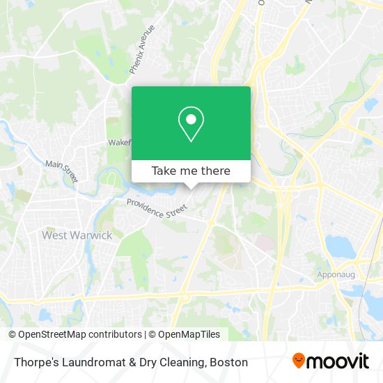 Thorpe's Laundromat & Dry Cleaning map