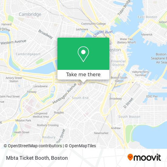 Mapa de Mbta Ticket Booth