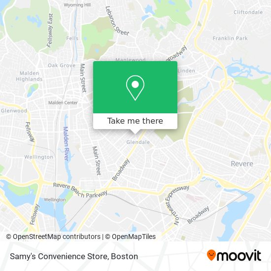 Mapa de Samy's Convenience Store