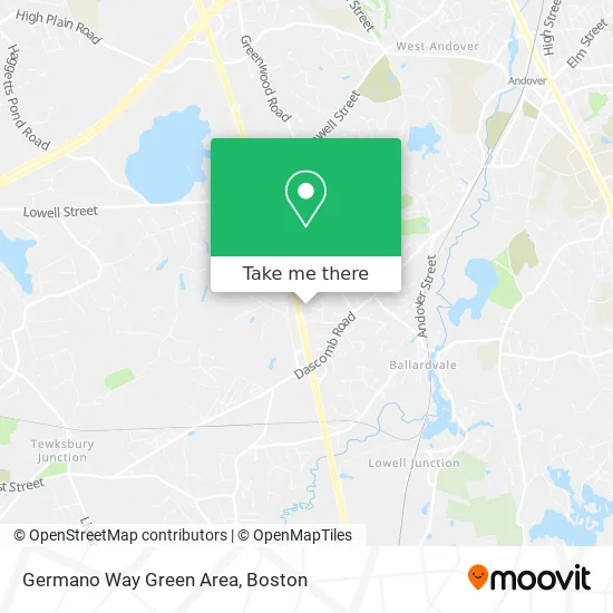 Germano Way Green Area map