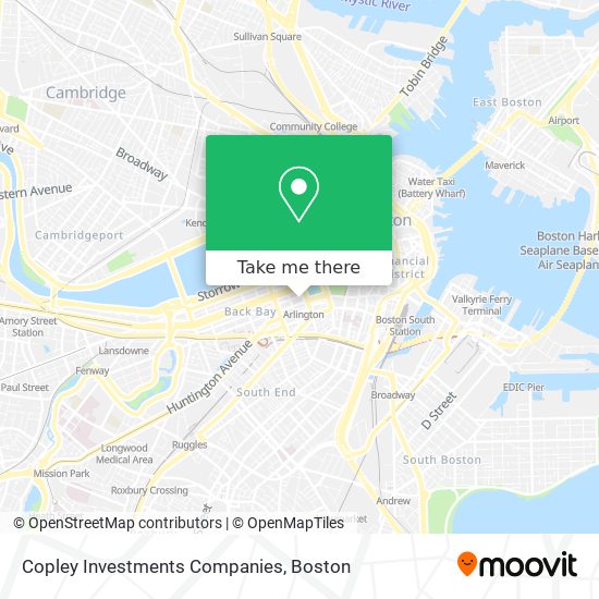 Copley Investments Companies map