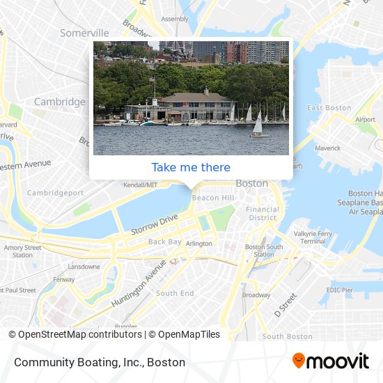 Community Boating, Inc. map