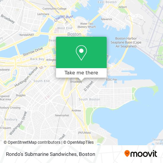 Mapa de Rondo's Submarine Sandwiches