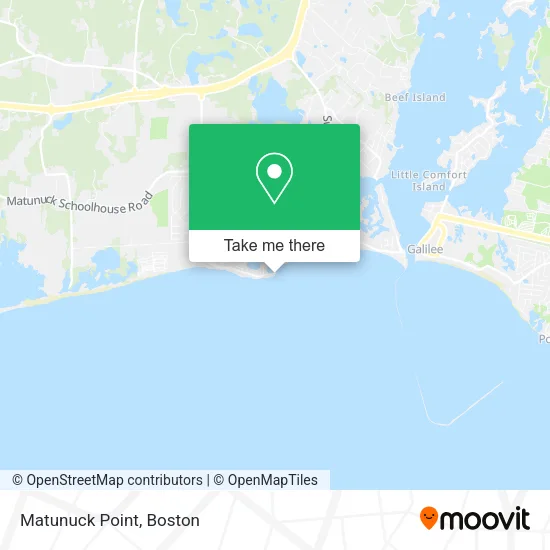 Matunuck Point map