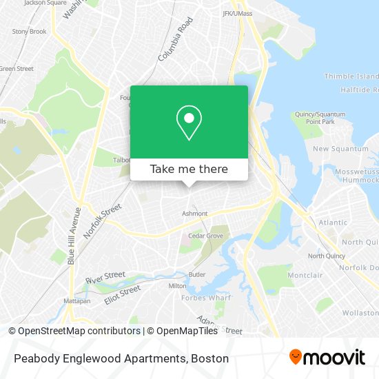 Mapa de Peabody Englewood Apartments