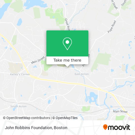 John Robbins Foundation map