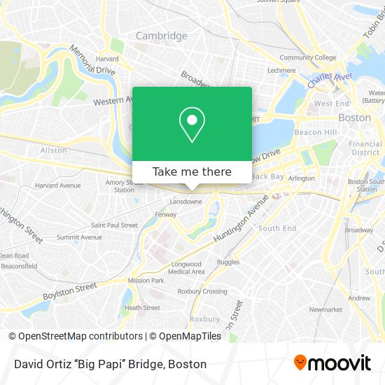 Mapa de David Ortiz ‘‘Big Papi’’ Bridge