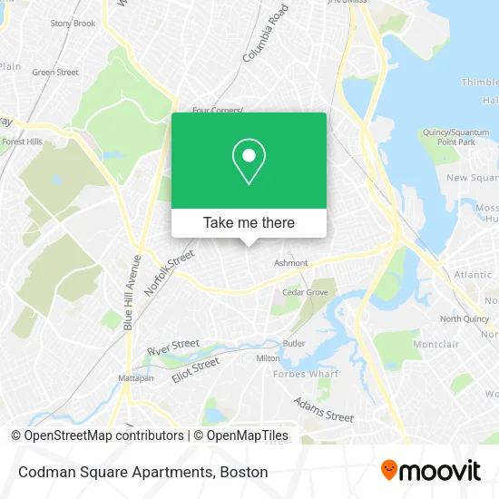 Mapa de Codman Square Apartments