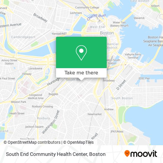 South End Community Health Center map